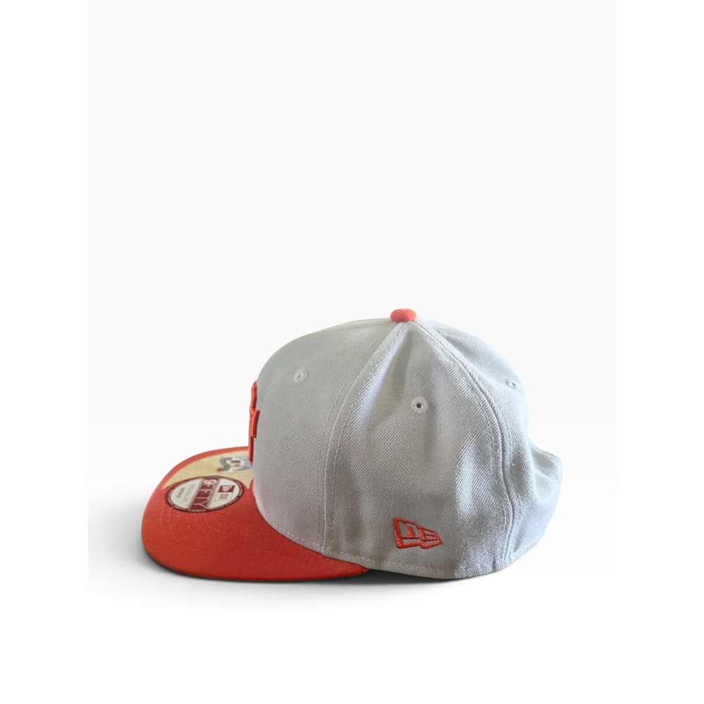 2000's New Era 9FIFTY San Francisco Giants Cooperstown Snapback Hat Grey Orange - Picture 6 of 7